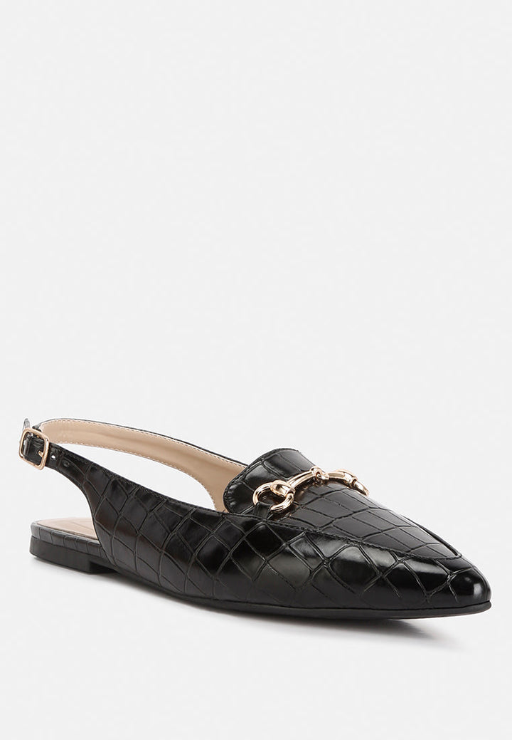 trempe croc slingback flat sandals by ruw#color_black
