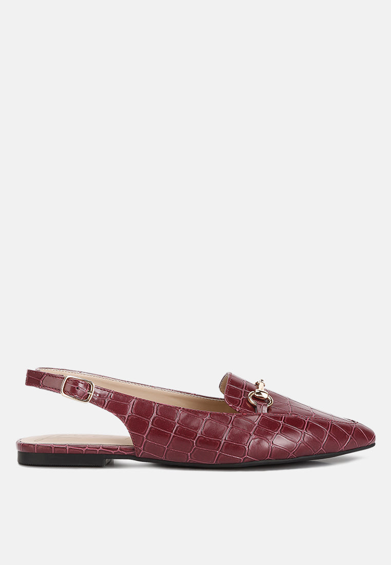 trempe croc slingback flat sandals by ruw#color_burgundy