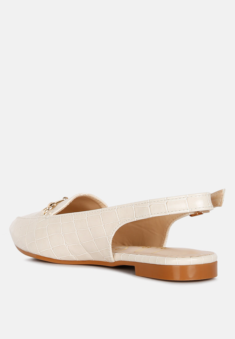trempe croc slingback flat sandals by ruw#color_taupe