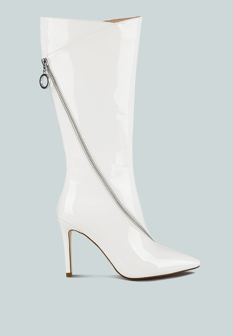 tsaroh zip around calf boot by ruw#color_white