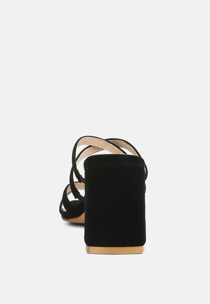 valentina strappy casual block heel sandals by ruw#color_black