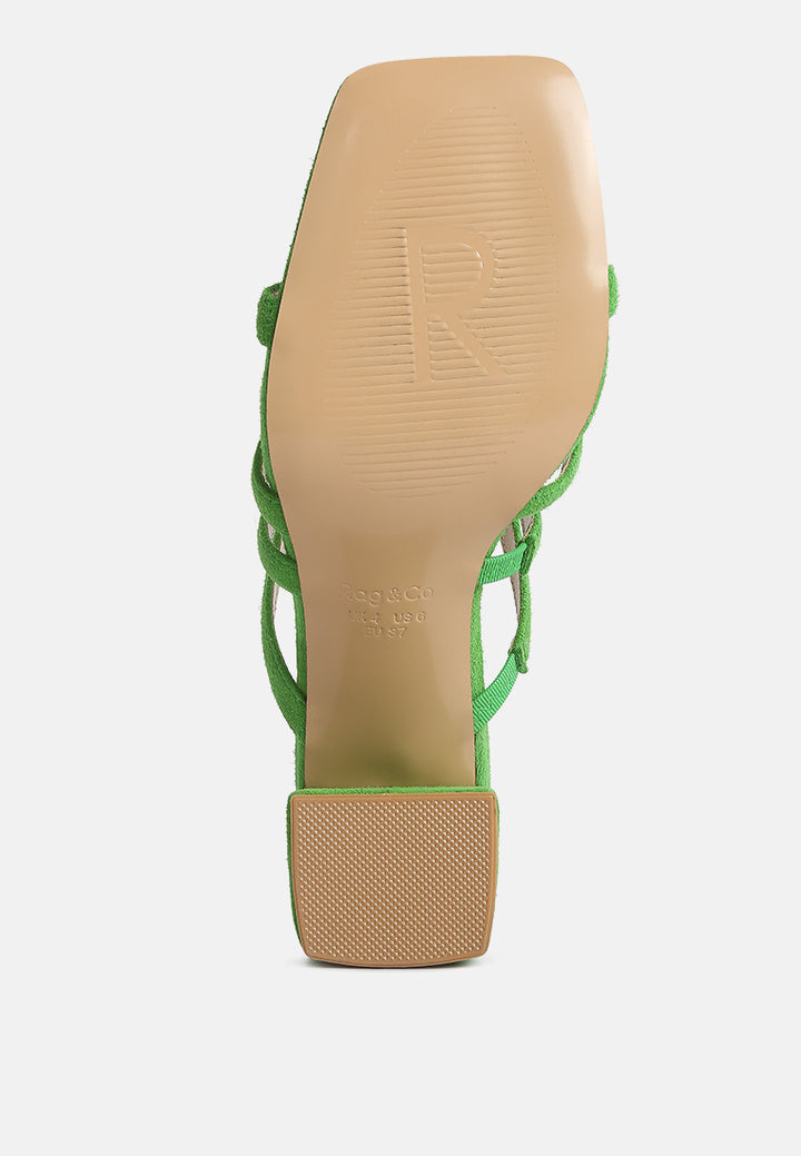 strappy casual block heel sandals#color_mint-green