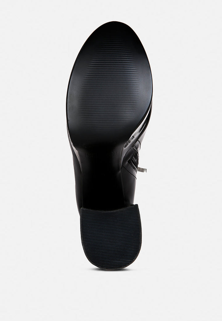 vinkele block heeled ankle boot by ruw#color_black