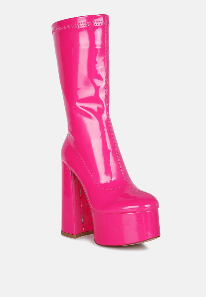 vinkele block heeled ankle boot by ruw#color_fuchsia