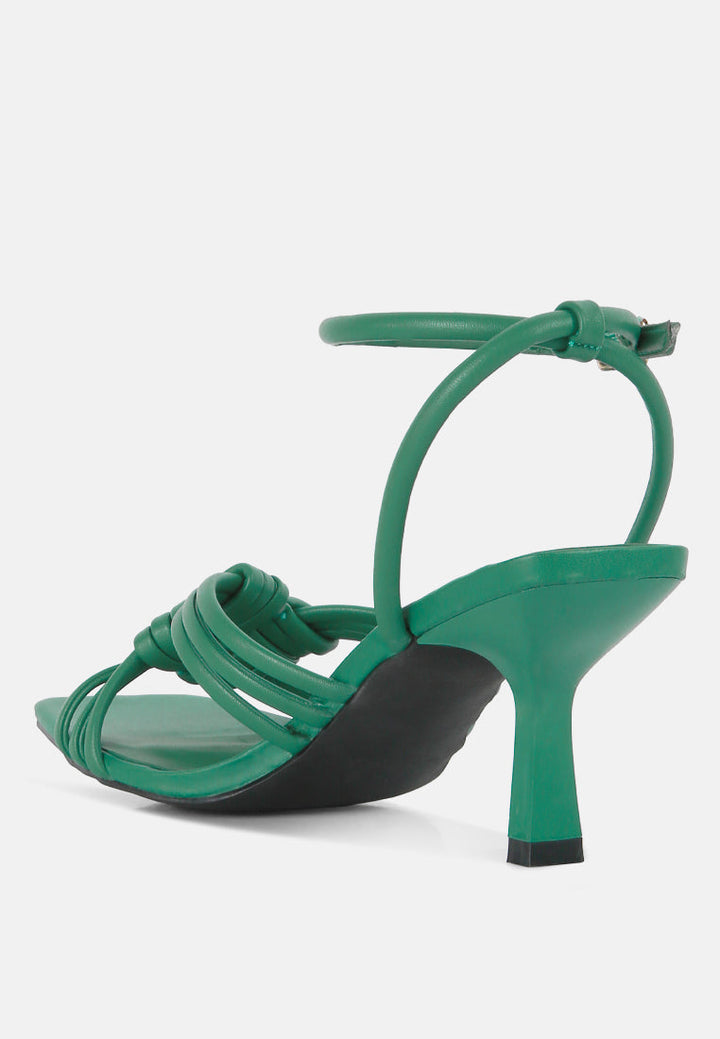 weekend pick box knot pin heel sandals by ruw#color_green