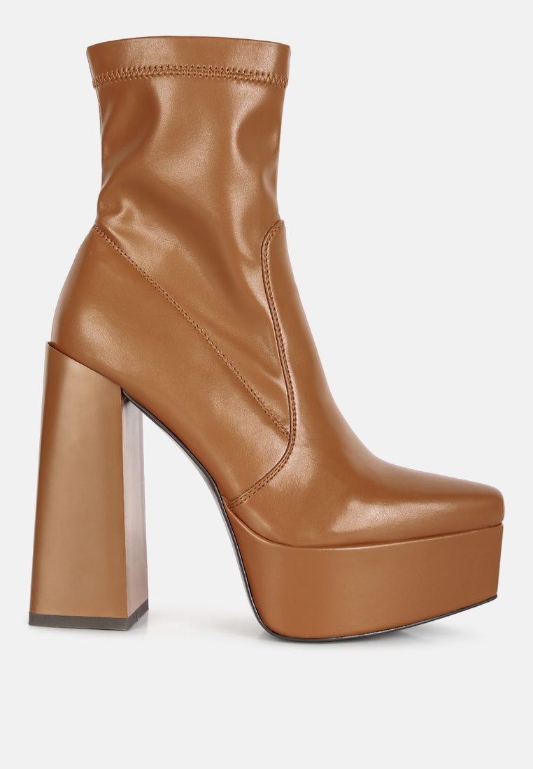 whippers patent pu high platform ankle boots by ruw#color_tan