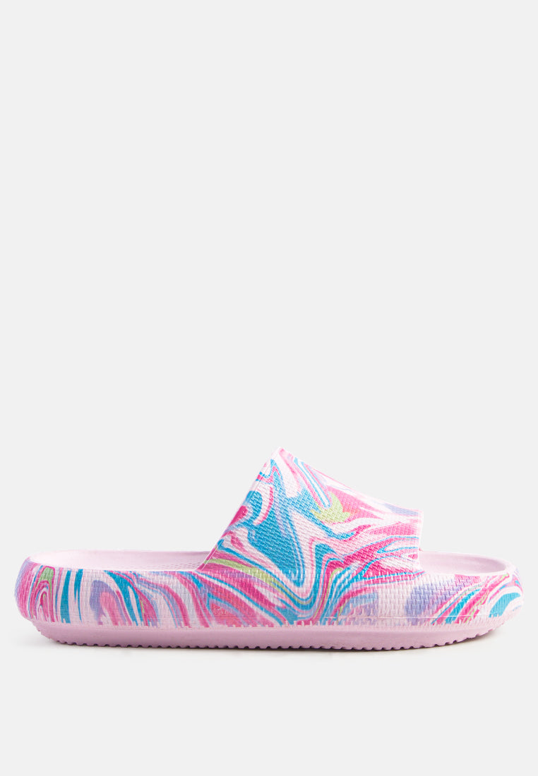 whirl marbling dip dye slides by ruw#color_pink
