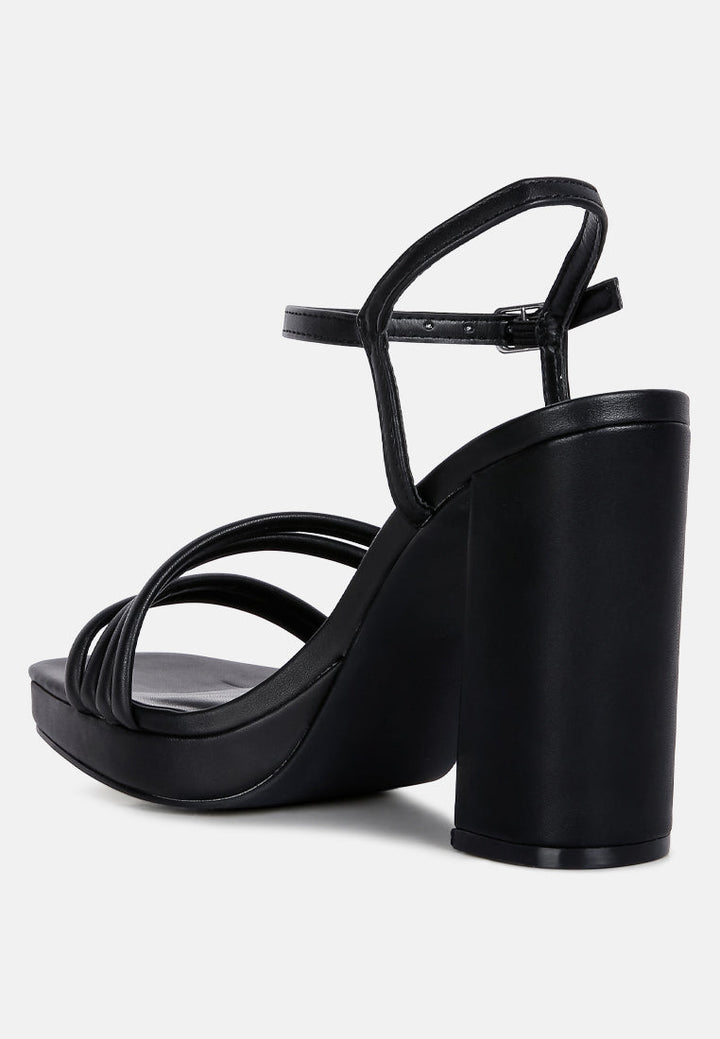 whiskers high heel platform strappy sandals by ruw#color_black