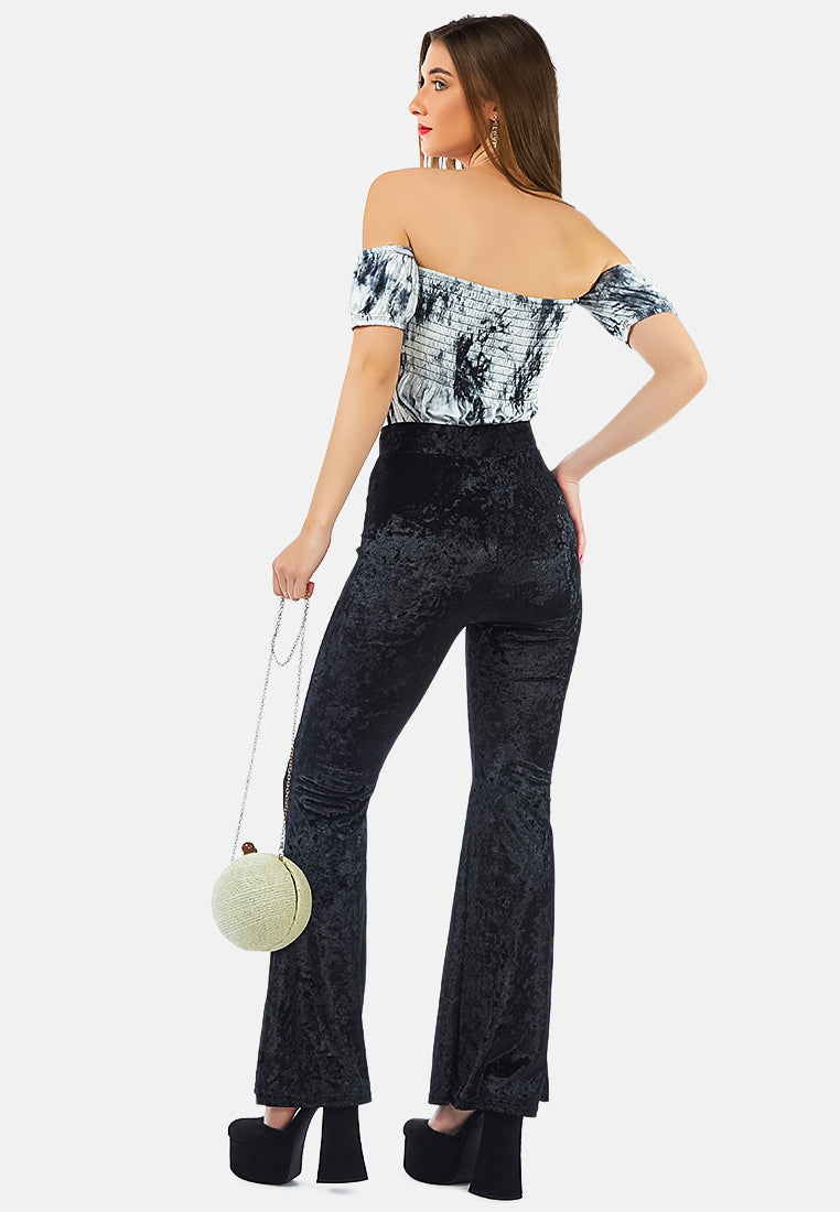 wiggle your way velvet flared pant by ruw#color_black