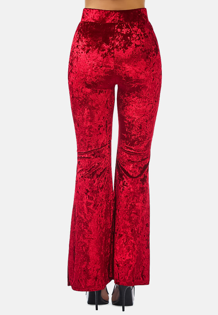 wiggle your way velvet flared pant by ruw#color_red
