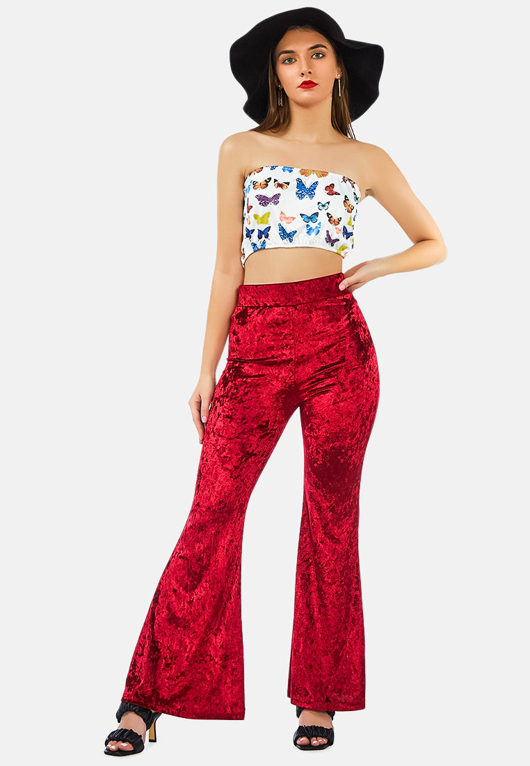 wiggle your way velvet flared pant by ruw#color_red