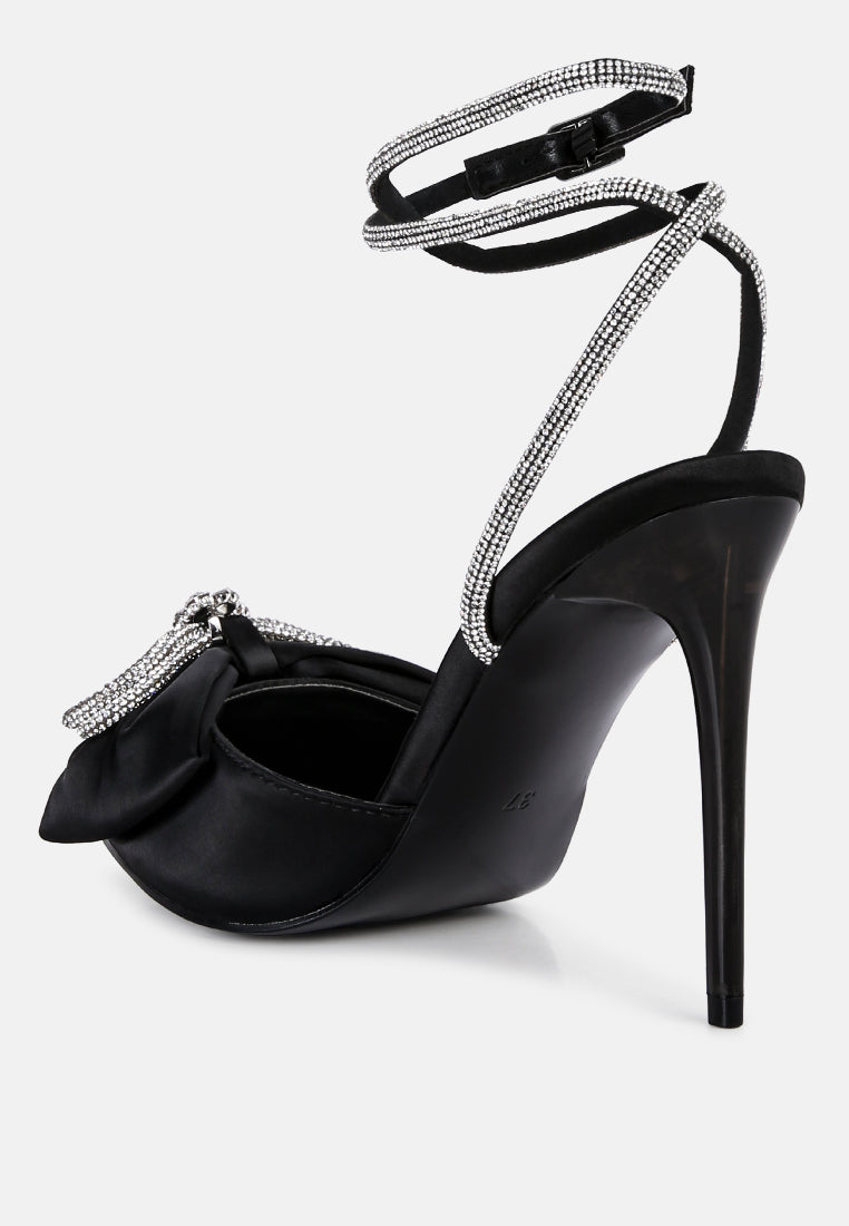 winged high heel rhinestone embellished sandals by ruw#color_black