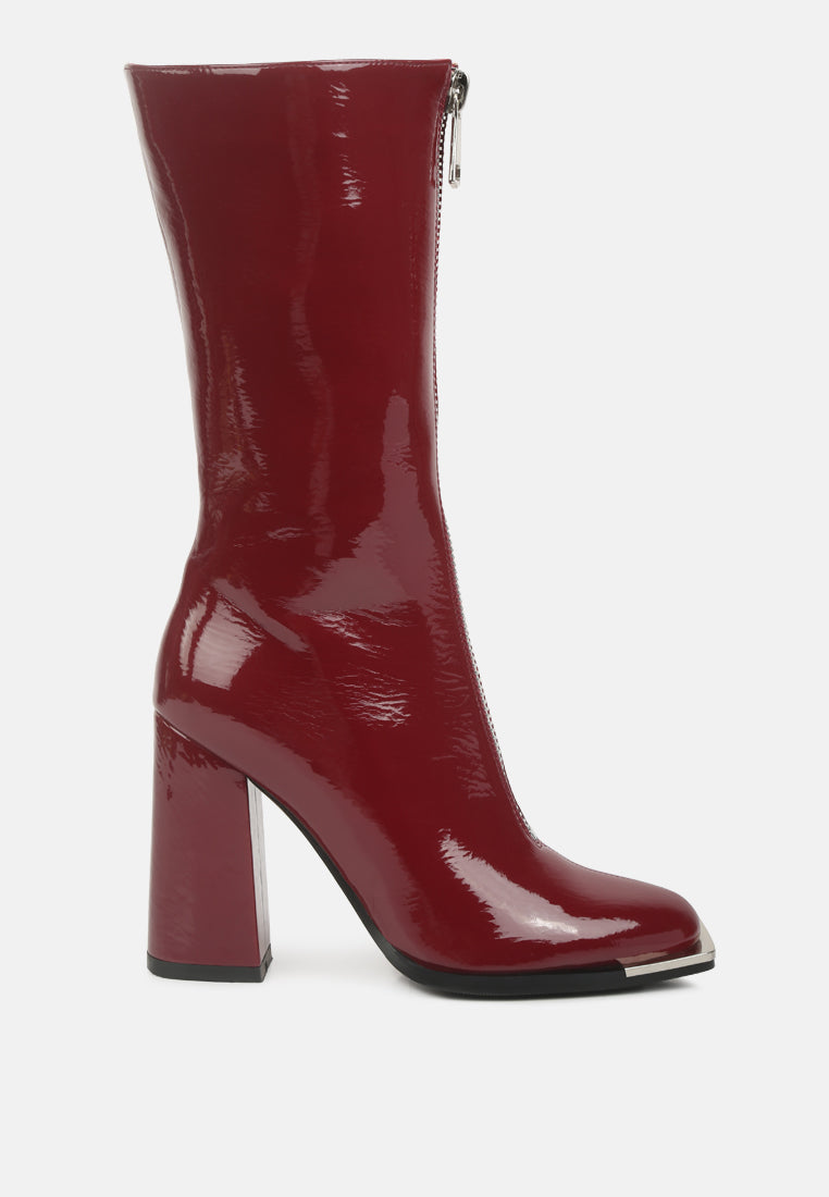 year round high heeled calf boots by ruw#color_burgundy