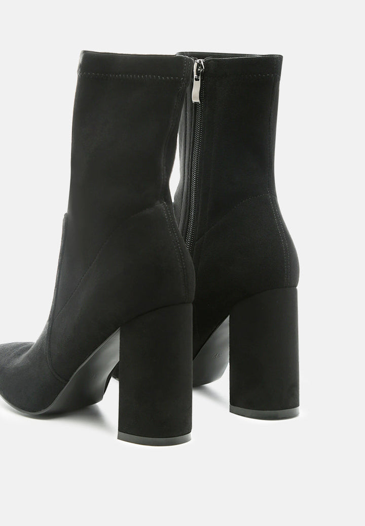 zahara faux suede block heeled boots by ruw#color_black