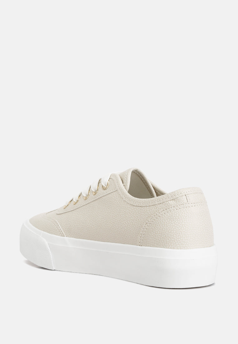 zenda chunky flatform sneakers by ruw#color_off-white